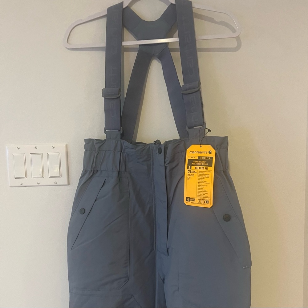 NEW Carhartt Winter Storm Defender Insulated Bib Snow Pant Overalls Womens Small
